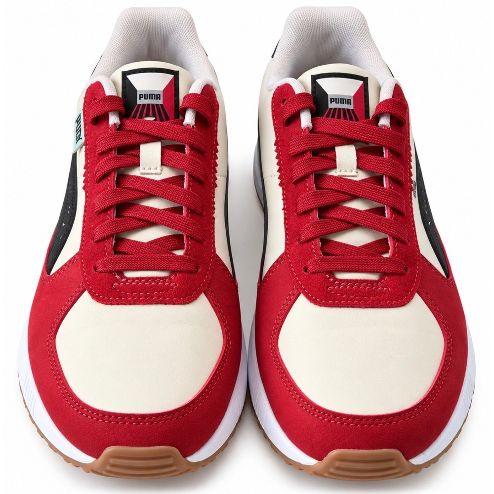 NEW Puma Graviton Retro Red White Black Sneakers 400684-01 Mens US 9 - Picture 2 of 6